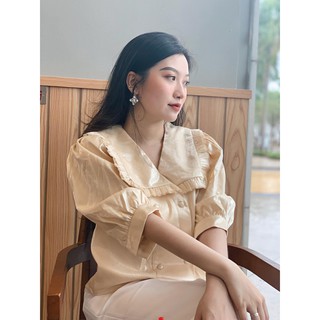 [AT MODA DE LITA] Áo tay lỡ cổ phối bèo