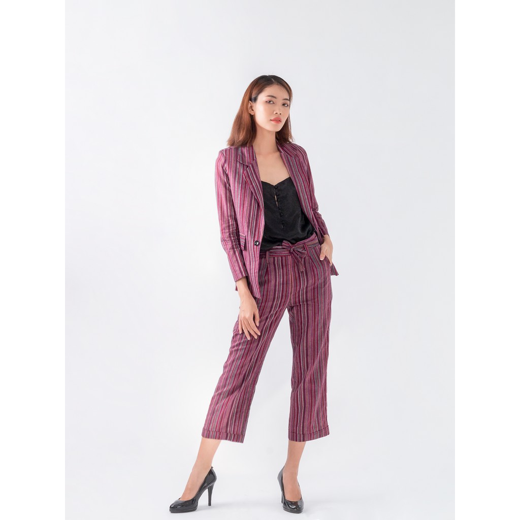 [PREMIUM] Scarlett House_Áo Blazer Linen 2 Lớp