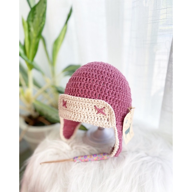 Mũ len phi công 🦕 xinh cho bé