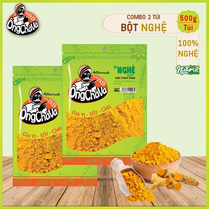Combo 2 Túi Bột Nghệ Ông Chà Và 500g (Turmeric powder)