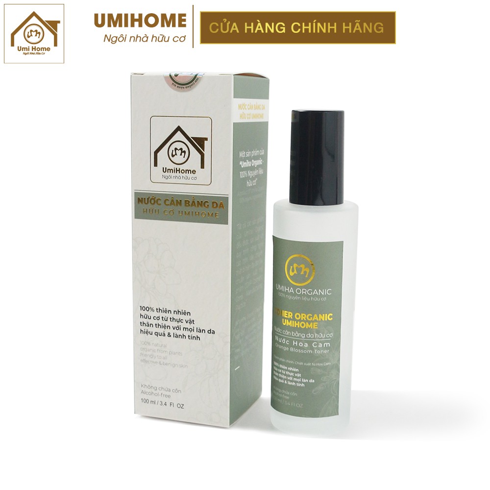 Toner Hoa Cam hữu cơ UMIHOME 50/100ml cấp ẩm dưỡng trắng da hiệu quả