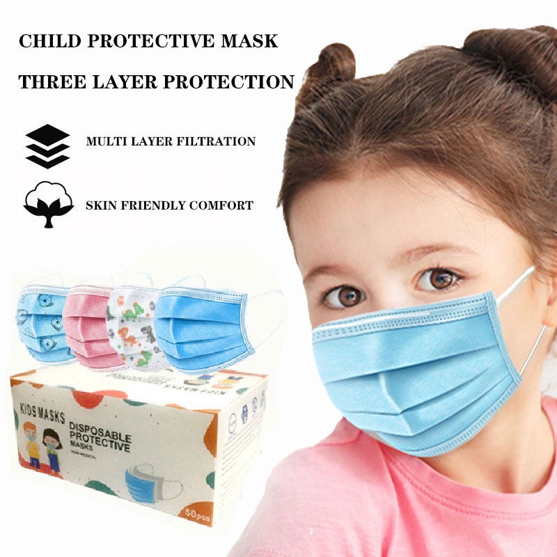 [COD] [Giao Hàng Nhanh / Đang Bán] Khẩu Trang Trẻ Em 50 Miếng. Tiền mặt để giao hàng.