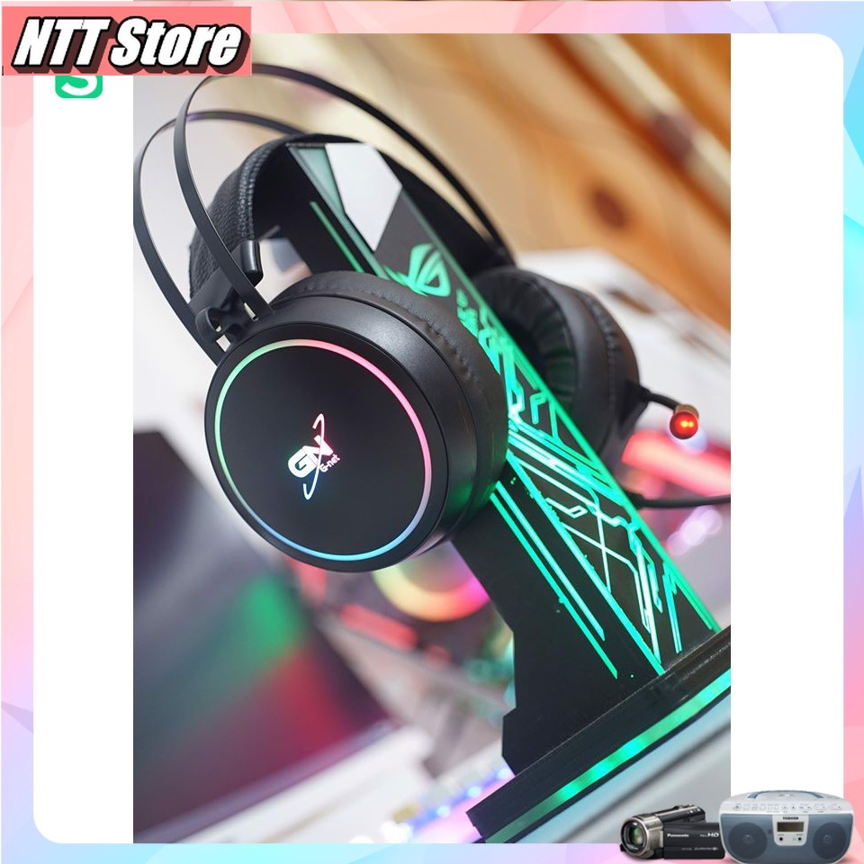 Tai nghe Game GNET G09 chính hãng có LED RGB có mic âm thanh 7.1 màu đen bảo hành 12 tháng - NTT Store