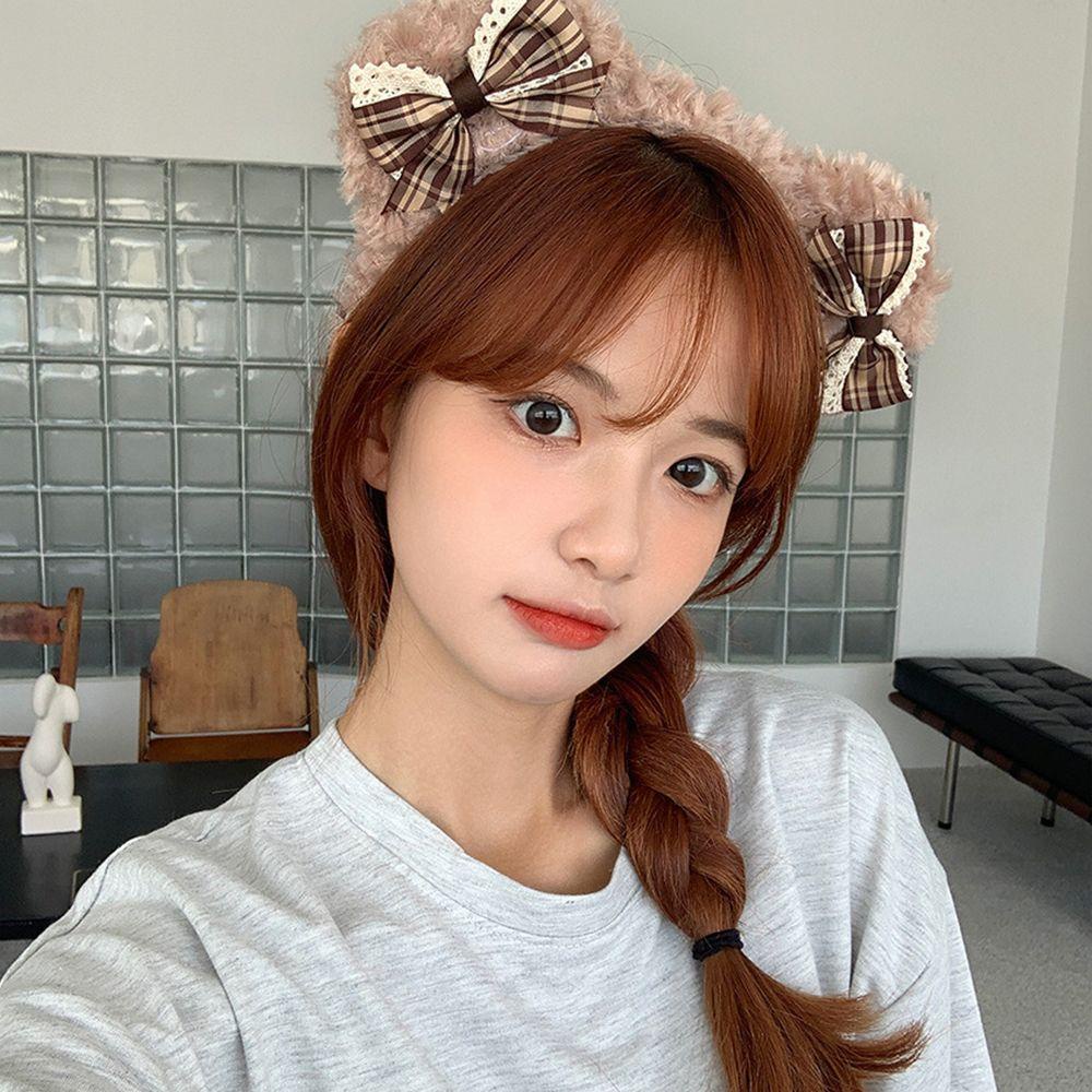 Băng Đô Cài Tóc Tai Gấu Bông WMES15H Thiết Kế Đơn Giản Dễ Thương Thời Trang Cho Bé Gái