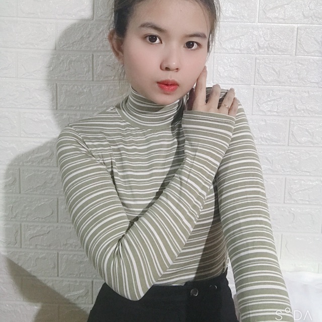 Áo thun Tay Dài Cổ Lọ