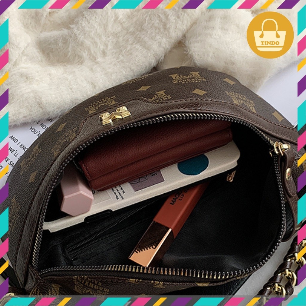 [SALE GIÁ GỐC] Túi bao tử nữ đẹp phối dây xích kiểu chữ M rộng rãi bằng da trẻ trung phong cách Hàn Quốc [1990] | BigBuy360 - bigbuy360.vn