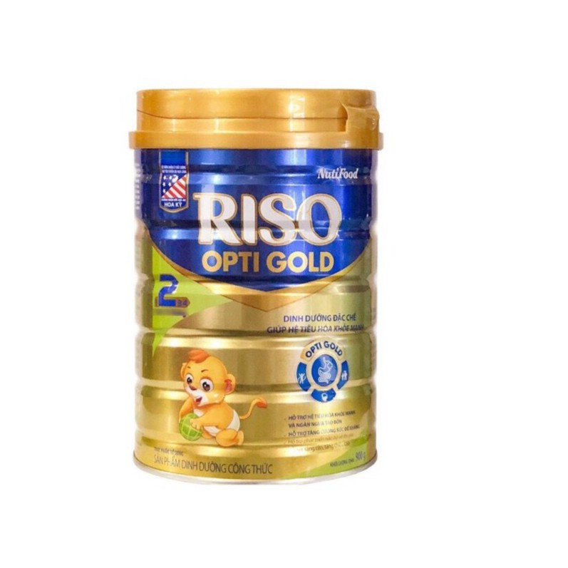 [KM 1 lốc SBPS Riso 110ml]Sữa bột Riso Opti Gold 2 900g