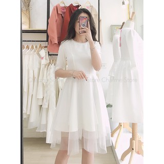 [CHARME STORE] Váy thiết kế DOLLY xòe voan bồng tay lỡ