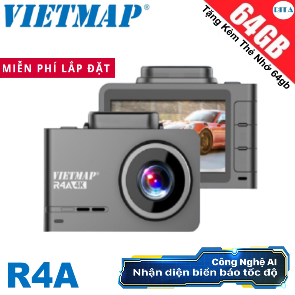 Camera Hành Trình Vietmap R4A [Kèm Thẻ Nhớ 64Gb]