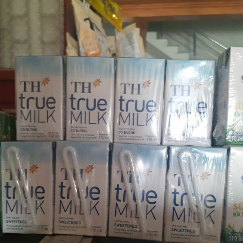 sữa tươi TH true milk 110ml ( vỉ 4 hộp )