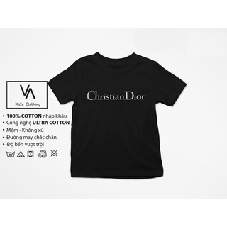 Áo thun / Áo phông trẻ em bé trai bé gái chữ nhũ bạc chất cotton cao cấp VAT134