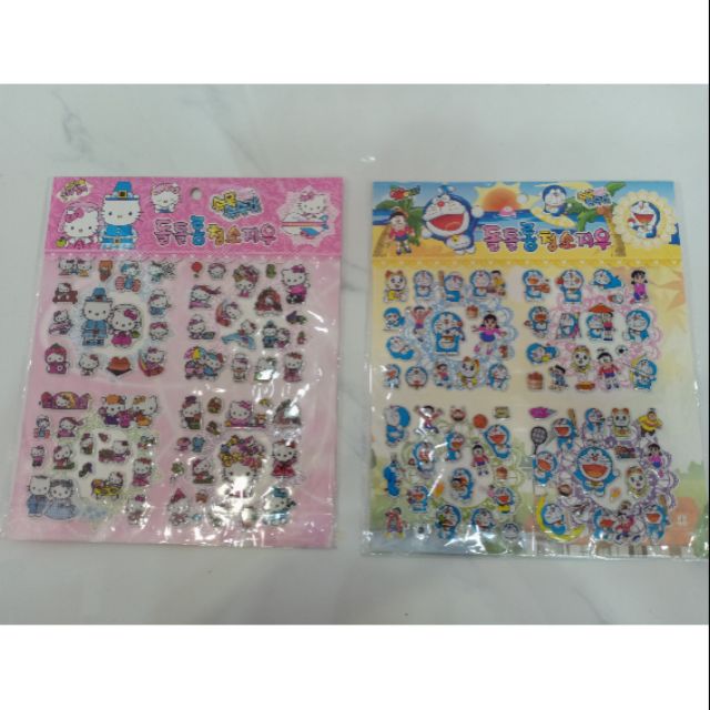 Sticker nổi Doraemon và Kitty KYY-011 (6955021999915)
