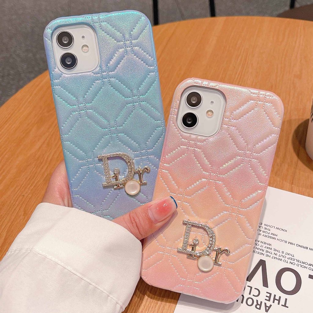 Ốp Điện Thoại Da Cứng Đính Pha Lê Sang Trọng Cho iPhone14Max 13promax 12 11 xsmax xr xs 7P