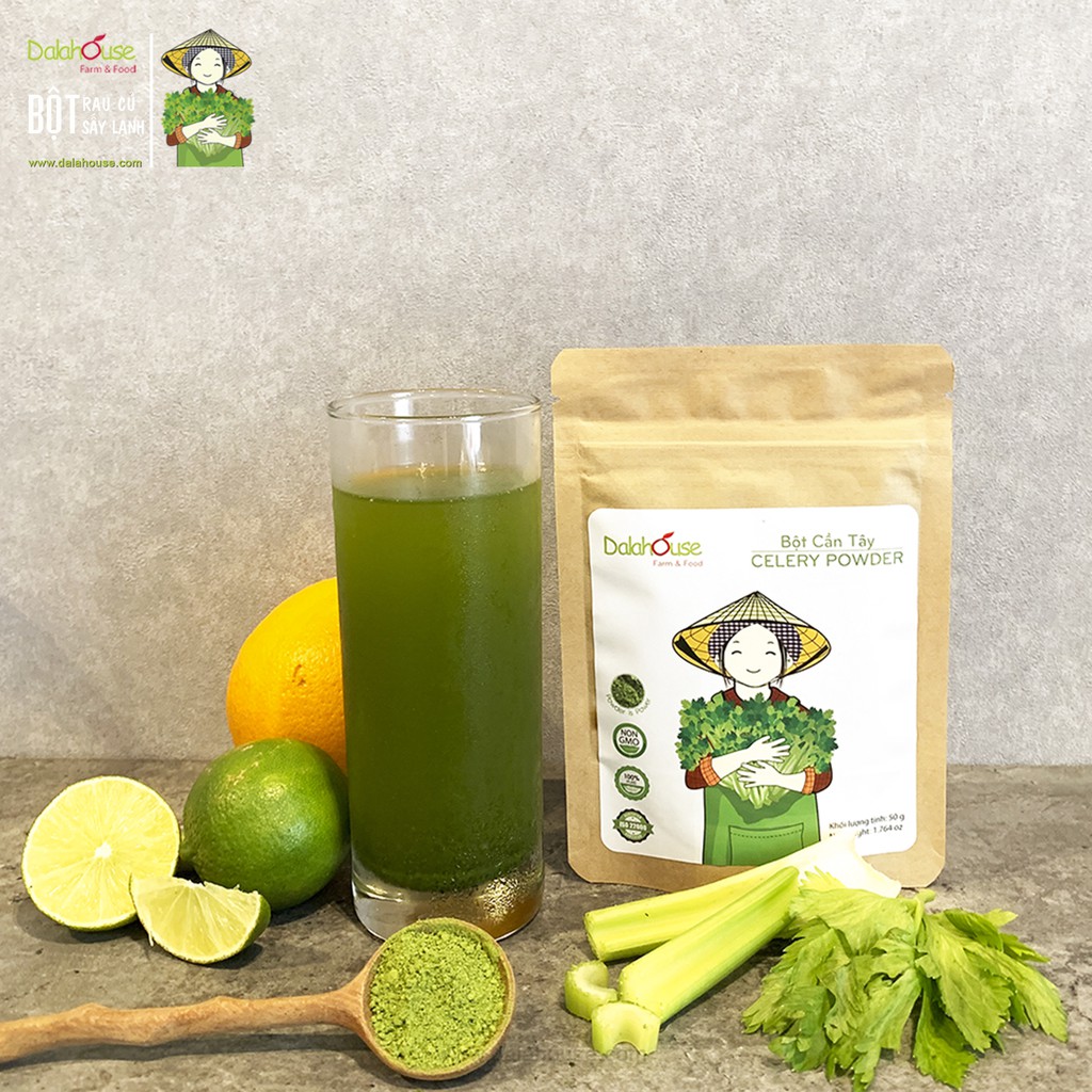  Bột Cần Tây Nguyên Chất Sấy Lạnh Dalahouse túi 50g | BigBuy360 - bigbuy360.vn