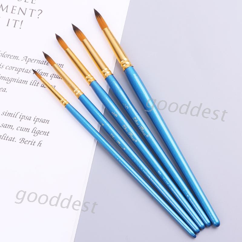 Set 5 cọ vẽ màu nước tiện dụng chất lượng cao