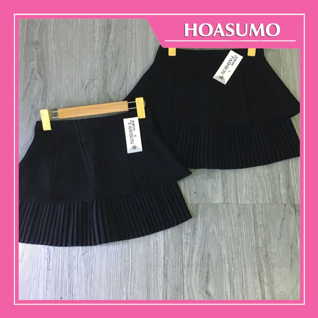 [🎁TẶNG QUÀ TRI ÂN] Chân váy ngắn xòe 2 tầng xếp ly cực hot(3 size S M L)