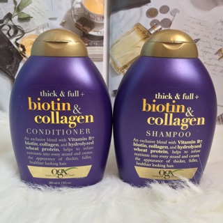Cặp dầu gội xả biotin & collagen 385ml x2 mỹ