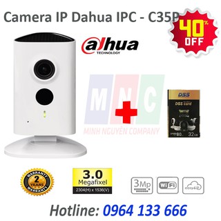 Camera Wifi Dahua C35 3MP, tặng kèm thẻ nhớ 32GB