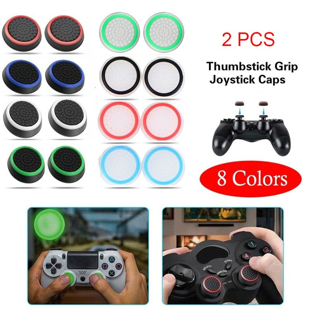 Set 2 nắp silicon nhiều màu sắc bảo vệ nút bấm tay cầm chơi game cho Xbox 360 / Ps4 Ps3
