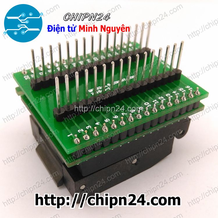 [1 CÁI] Đế nạp IC dán QFP32-0.8mm (ATMega8A-AU)