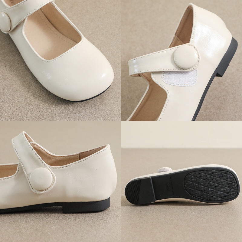 Giày Búp Bê Mũi Tròn Đế Mềm Êm Chân Thời Trang Phong Cách Nhật Bản Cho Nữ Size 34-42
