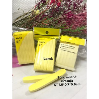 BÔNG MÚT NỞ BỌT BIỂN 12 MIẾNG DÙNG RỬA MẶT TRONG SPA