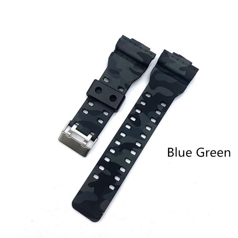 Dây đeo đồng hồ từ silicon họa tiết rằn ri thay thế cho CASIO G-Shock GA-110/ 100/ 120/ GD120