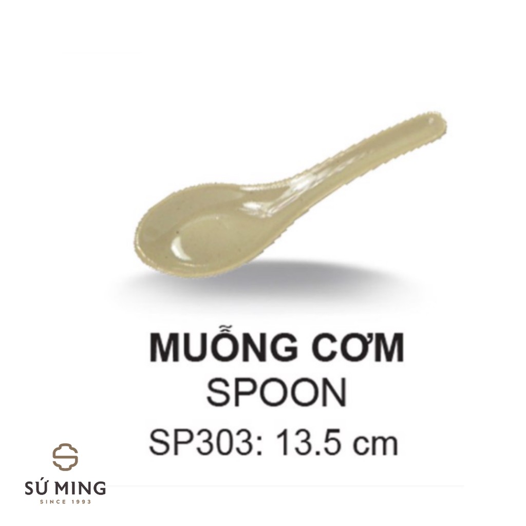 Muỗng Cơm, Thìa Nhựa Melamine Cao Cấp Dùng Trong Nhà Hàng, Quán Ăn