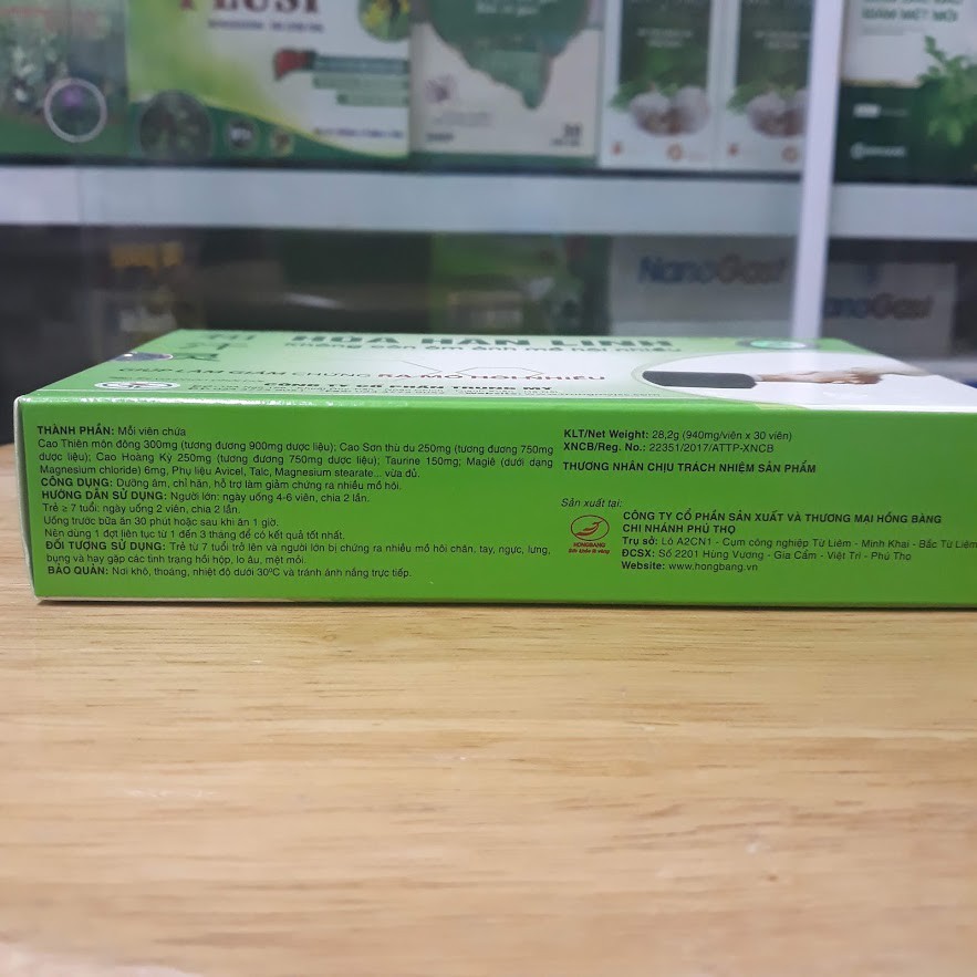 [Hàng Chính Hãng] - CHÍNH HÃNG HÒA HÃN LINH - GIẢI TỎA NỖI LO MỒ HÔI NHIỀU TAY CHÂN - tích 6 tem được 1 hộp - [Giảm Giá]