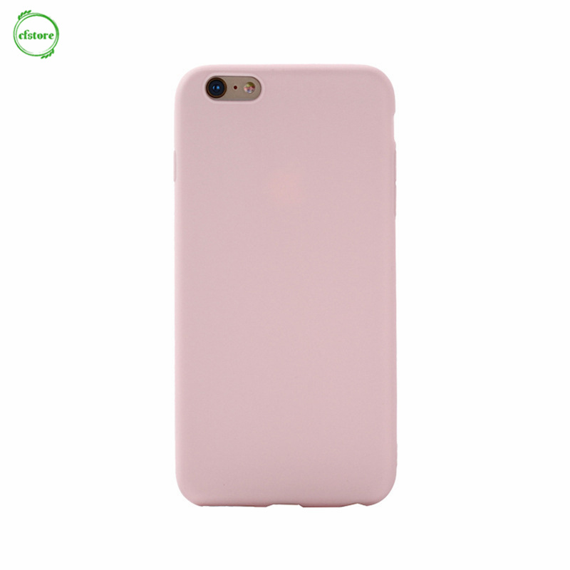 ốp điện thoại Nhựa Dẻo Màu Trơn Thanh Lịch Cho Iphone