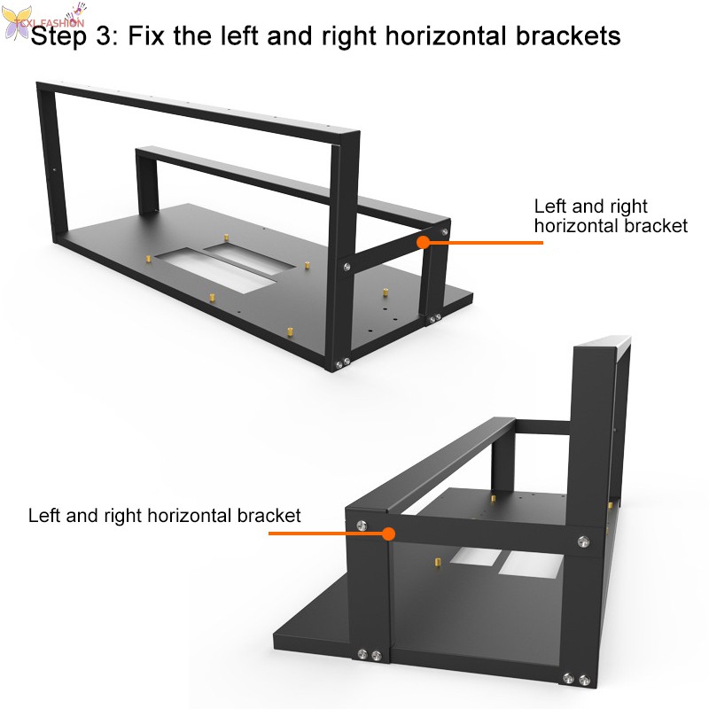 TCXL. Mining Case Rack Motherboard Bracket Open Mining Rig Frame ETH/ETC/ZEC Ether Accessories Tools for 6-8 GPU Rack Only