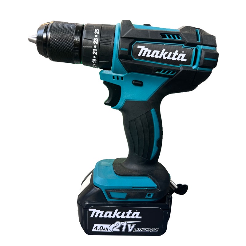 Máy Khoan Pin Khoan 21V Makita HP457E Đầu Kẹp 13mm Kim Loại,Động Cơ 775