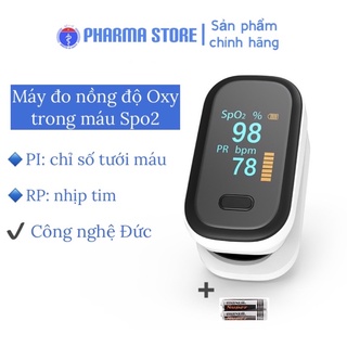 Máy Đo nồng Độ Oxy Trong Máu (Spo2) Màn Hình Oled (Tặng kèm Pin)