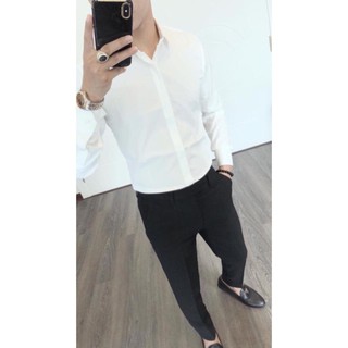 Sơ mi nam trơn hàng cao cấp - shop loannin
