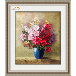 Tranh thêu ruy băng 65x57cm