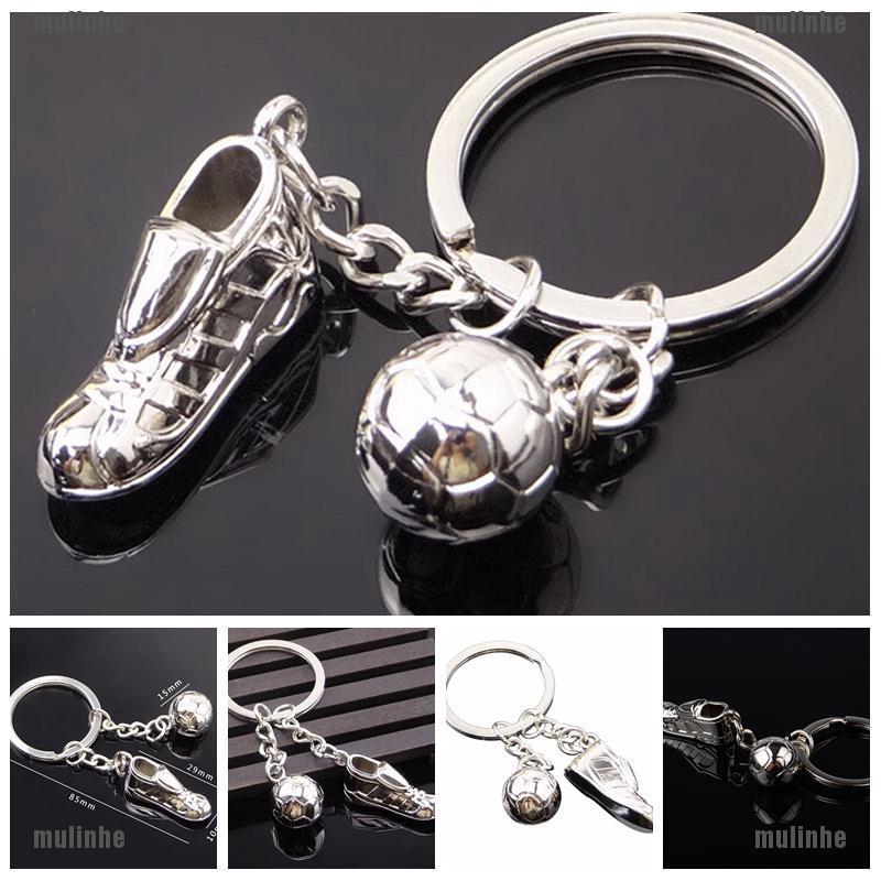 Mul❤ Móc Khóa Hình Đôi Giày Bóng Đá 3D Dễ Thương