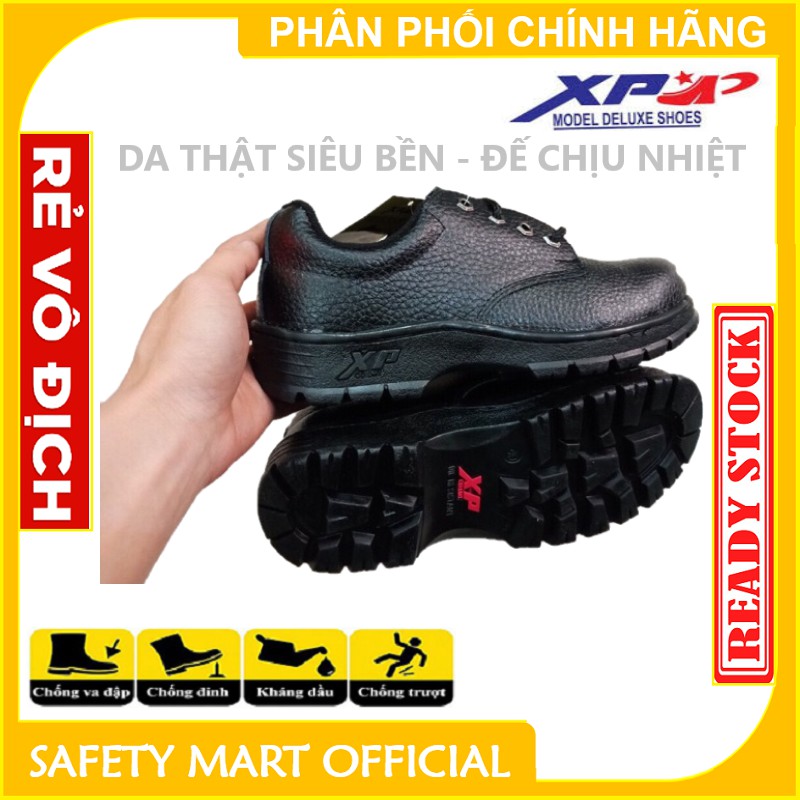 Giầy Bảo Hộ XP Mũi Thép Đế Đỏ Chống Đinh Cao Cấp
