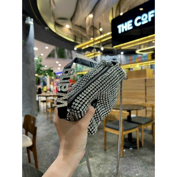 Túi Alexander Wang L1 vỡ box , túi đính đá ngọc trinh