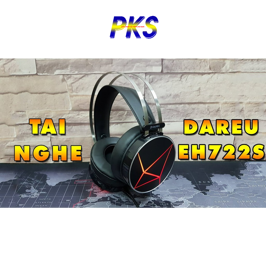 Tai nghe có mic DareU EH722S EH722X cao cấp (Giả lập 7.1)