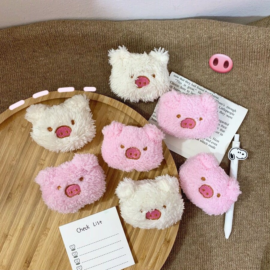 Ghim cài trang trí hình chú heo bông dễ thương B0028