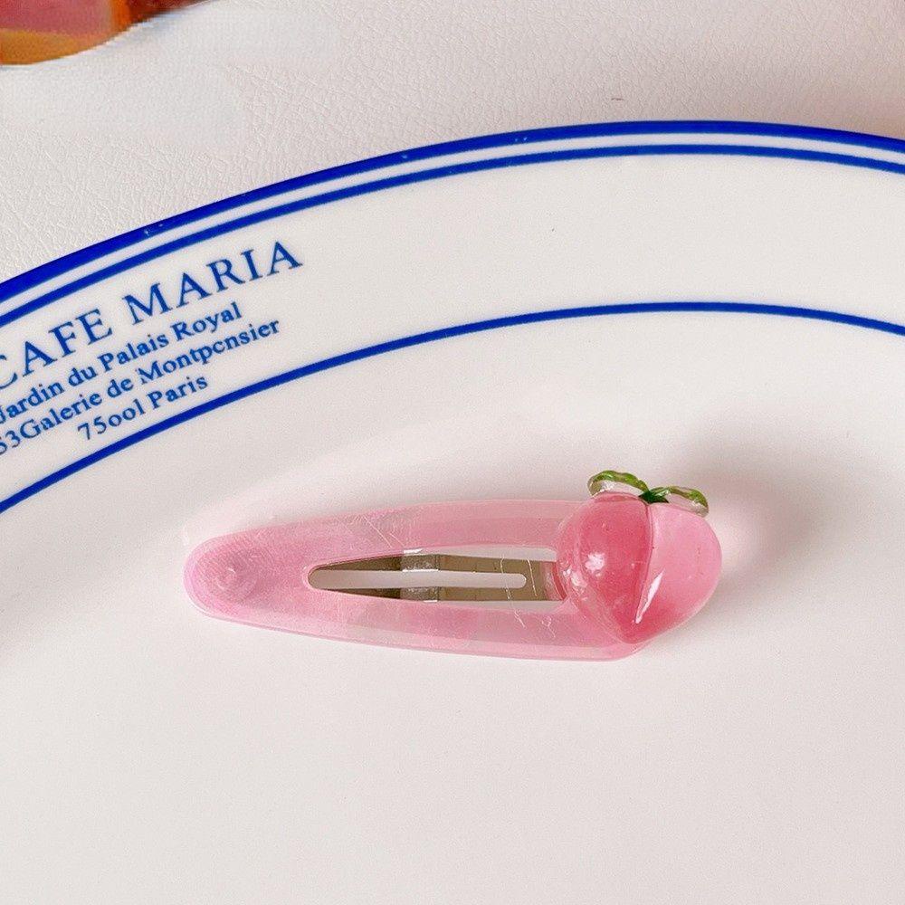 Kẹp Tóc Hình Cá Mập Màu Hồng Đào 15H Thời Trang Xuân Hè Cho Bé