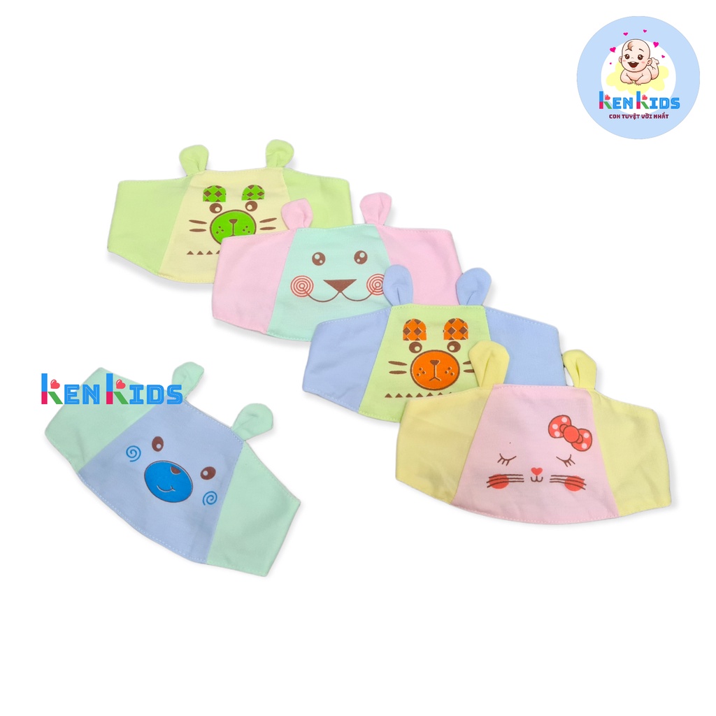 Che thóp tai thỏ dán loại đẹp cho bé sơ sinh (0-6 tháng) - 1 cái