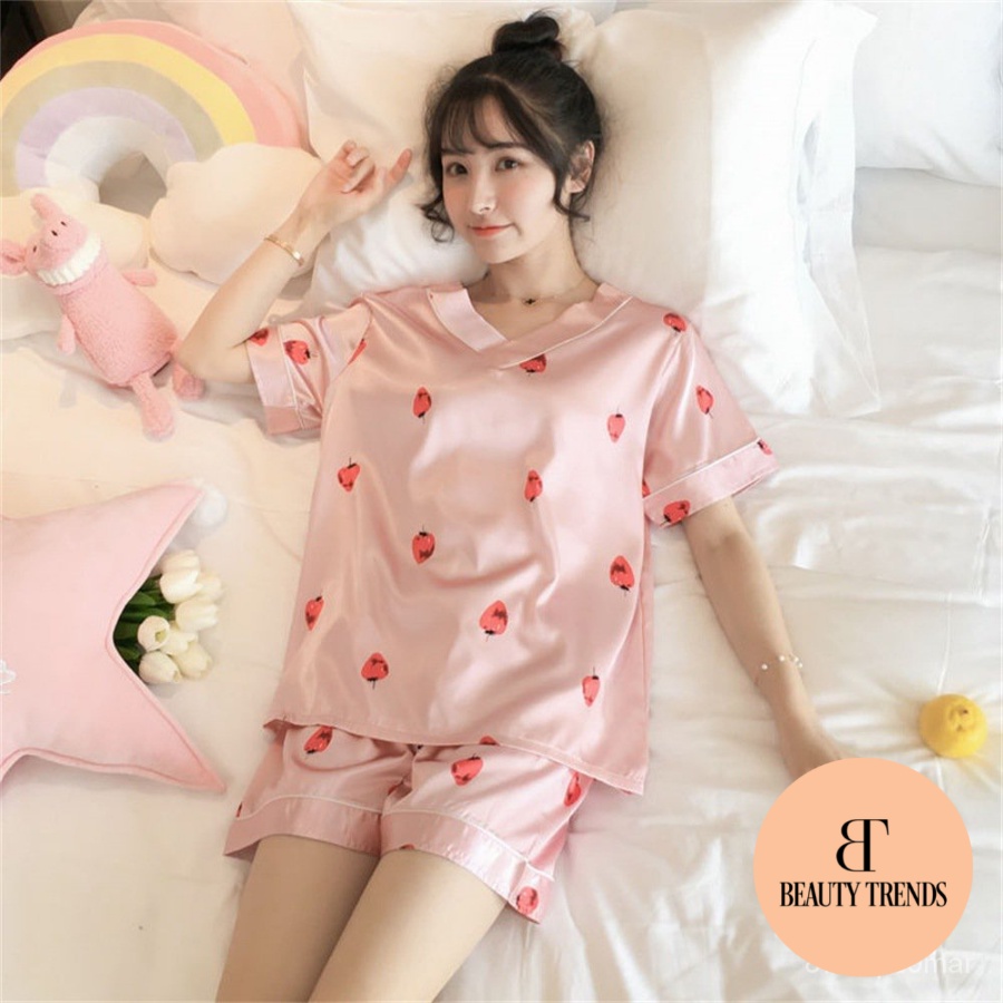 SET ĐỒ LỤA MẶC NHÀ - BỘ PIJAMA LỤA CAO CẤP CHO NỮ | BigBuy360 - bigbuy360.vn