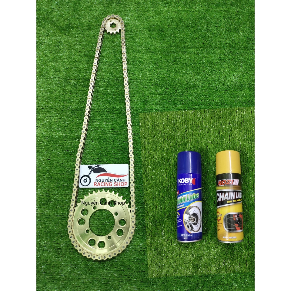 Nhông sên dĩa vàng-wave dream-wave RS-Sirius tặng xịt sên