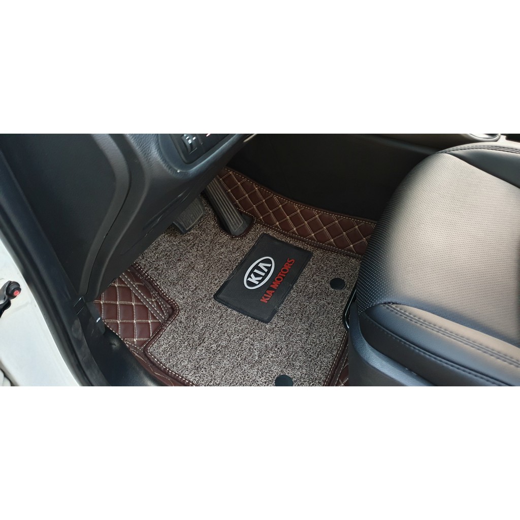 Thảm lót sàn ô tô 5D,6D cao cấp Cacbon Elite Kia Rondo