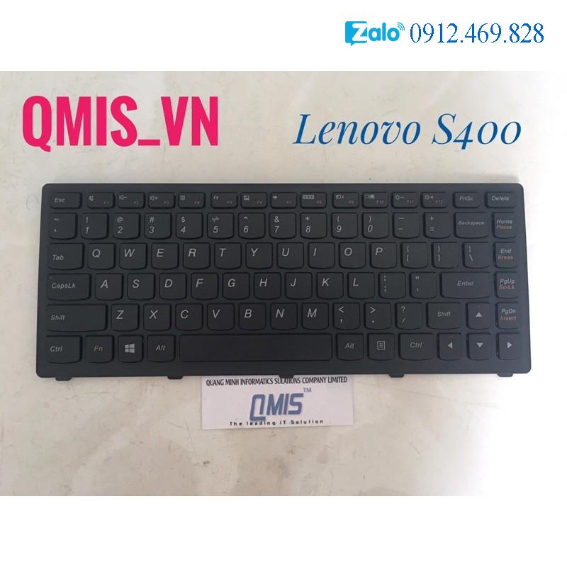 Bàn phím laptop Lenovo Ideapad S300 S400 S405 S400U – S400 ĐEN (KHUNG)