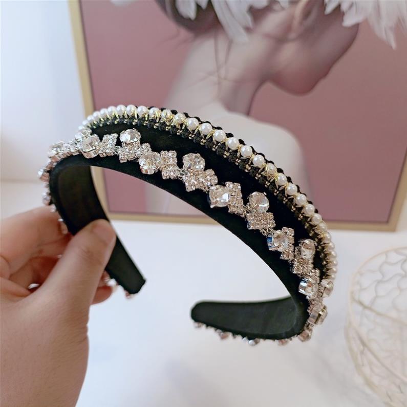 Bờm cài tóc đính đá mix hạt ngọc gia công tỉ mỉ, hàng đặt riêng, phân khúc cao cấp chỉ có tại June accessories