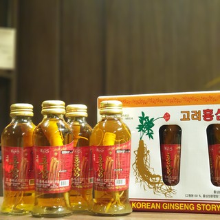 Nước Hồng Sâm có củ KGS Hàn Quốc ( 10 chai )