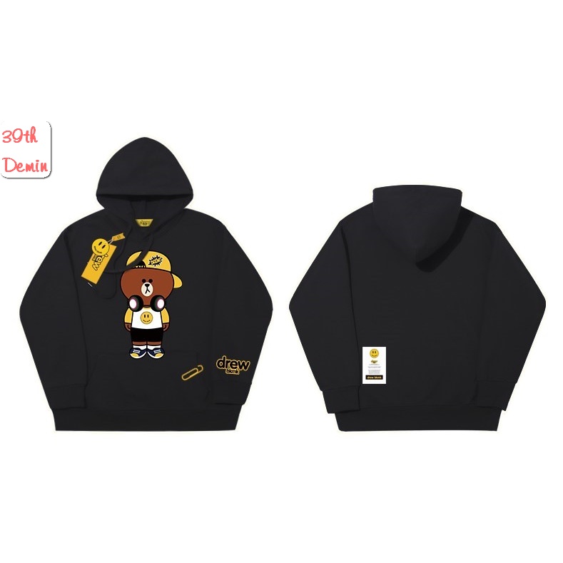 Áo Hoodie Drew House GẤU POOH SAD unisex nam nữ 2 màu đen trắng | BigBuy360 - bigbuy360.vn