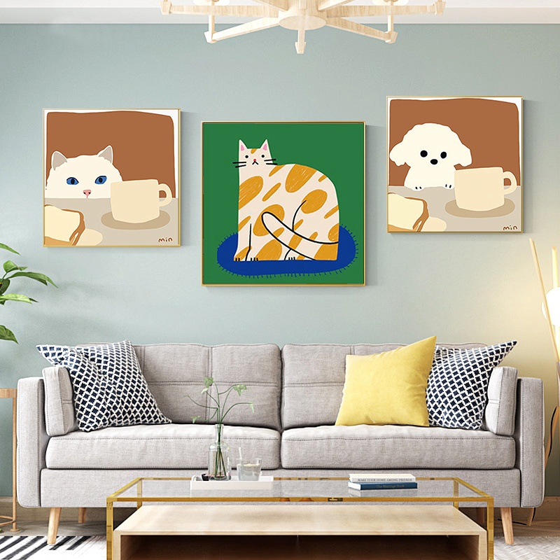 Tranh Treo Tường Hình Động Vật Màu Sắc Ấm Áp Trang Trí Nhà Cửa